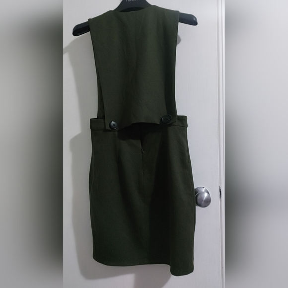 Vintage Korean 2 Piece Set - Olive Green Monochrome Skirt and Top - Picture 5 of 5